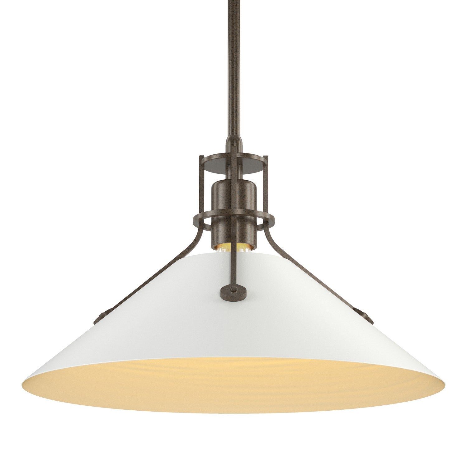 Hubbardton Forge - 134550-SKT-MULT-05-02 - Henry Medium Steel Shade Pendant - Henry - Bronze