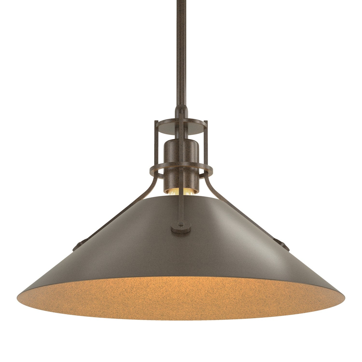 Hubbardton Forge - 134550-SKT-MULT-05-05 - Henry Medium Steel Shade Pendant - Henry - Bronze