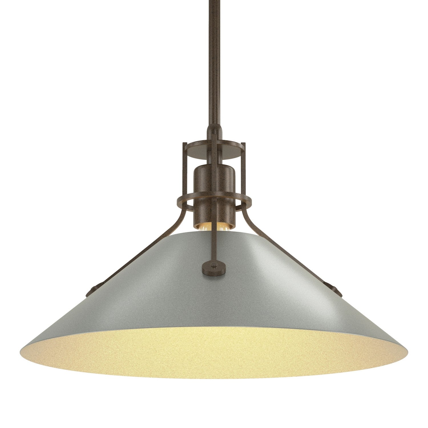 Hubbardton Forge - 134550-SKT-MULT-05-82 - Henry Medium Steel Shade Pendant - Henry - Bronze
