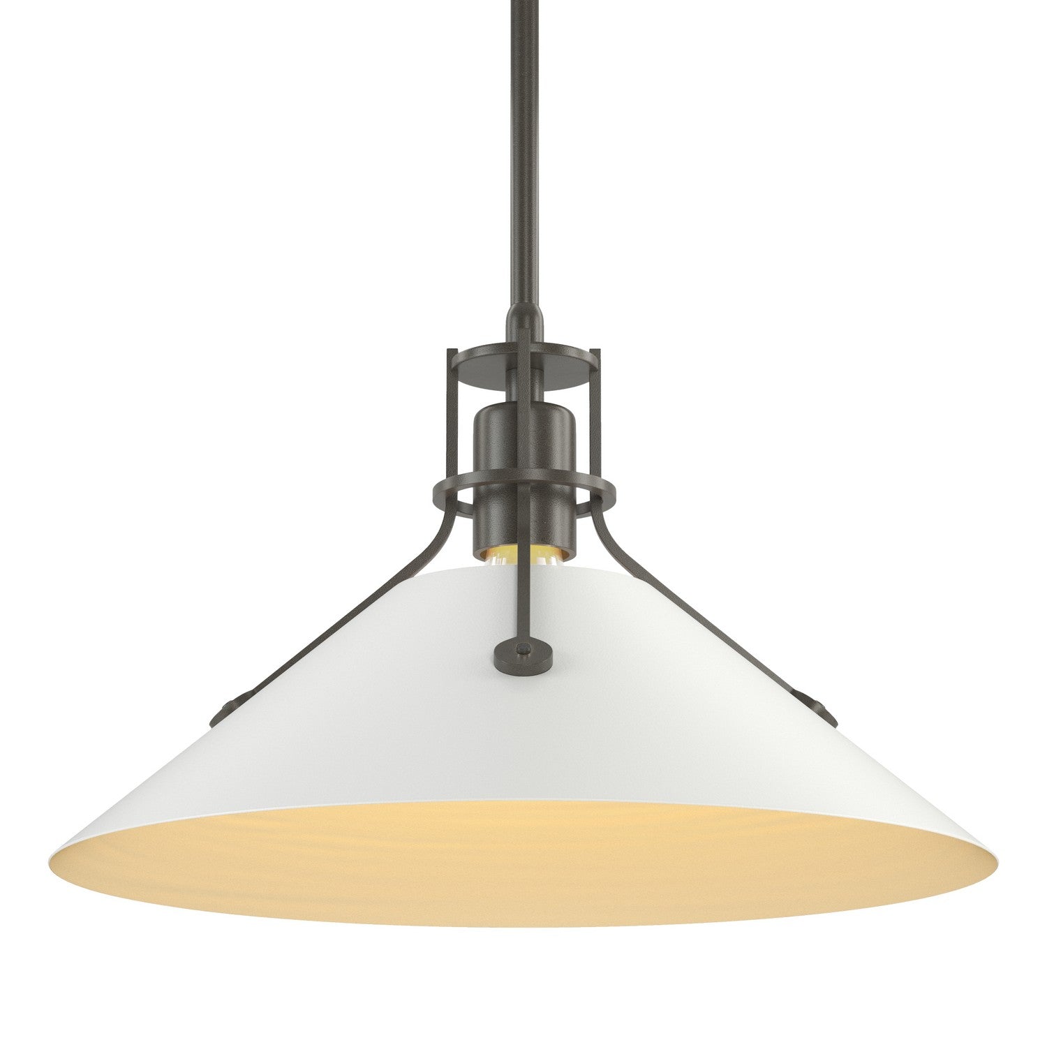 Hubbardton Forge - 134550-SKT-MULT-07-02 - Henry Medium Steel Shade Pendant - Henry - Dark Smoke