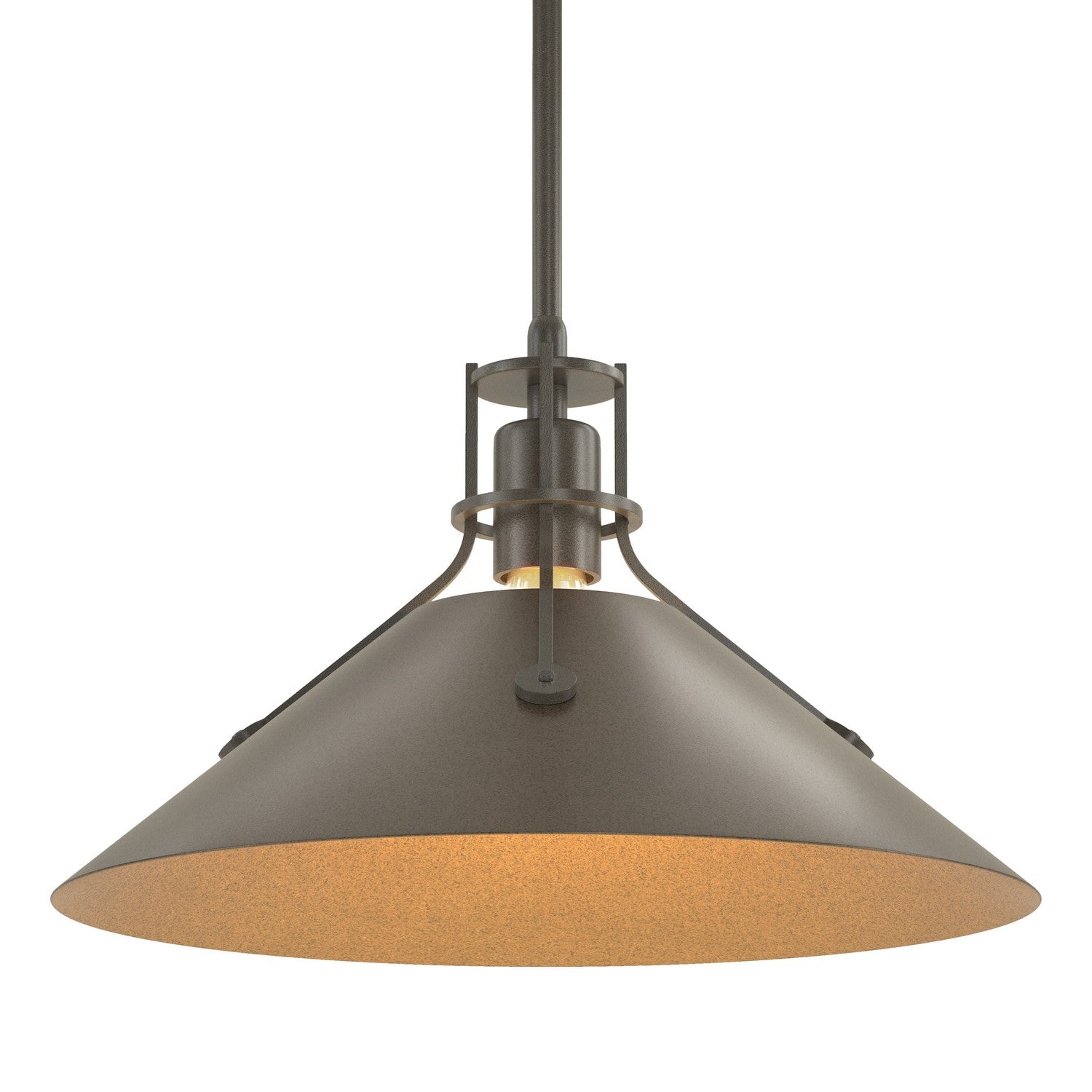 Hubbardton Forge - 134550-SKT-MULT-07-05 - Henry Medium Steel Shade Pendant - Henry - Dark Smoke