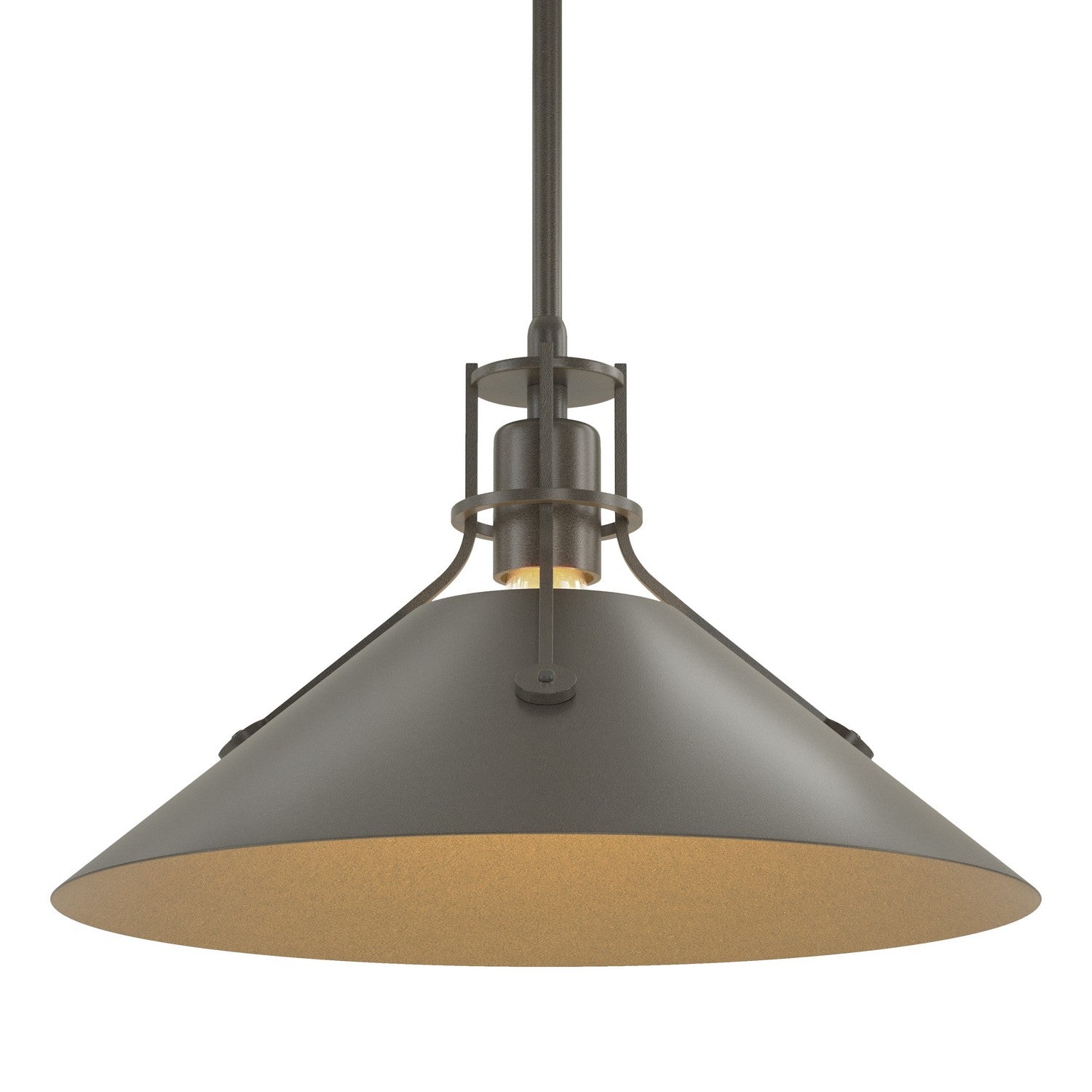 Hubbardton Forge - 134550-SKT-MULT-07-07 - Henry Medium Steel Shade Pendant - Henry - Dark Smoke