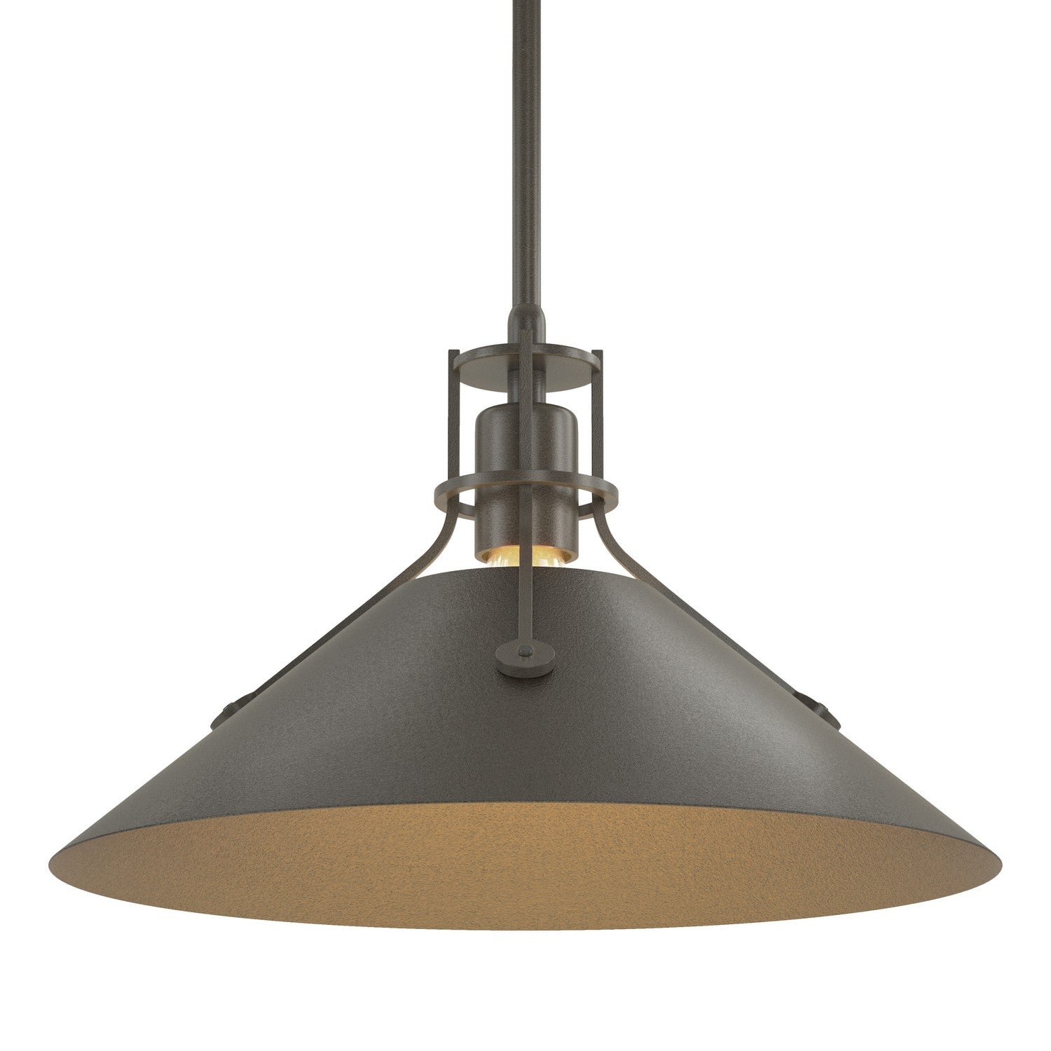 Hubbardton Forge - 134550-SKT-MULT-07-14 - Henry Medium Steel Shade Pendant - Henry - Dark Smoke