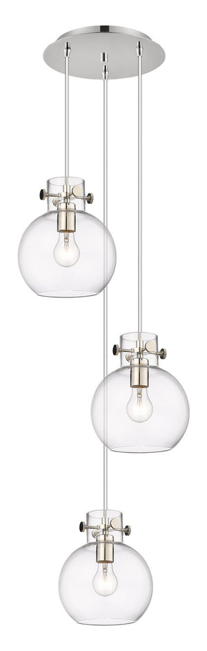 Innovations - 113-410-1PS-PN-G410-8CL - Two Light Pendant - Newton - Polished Nickel