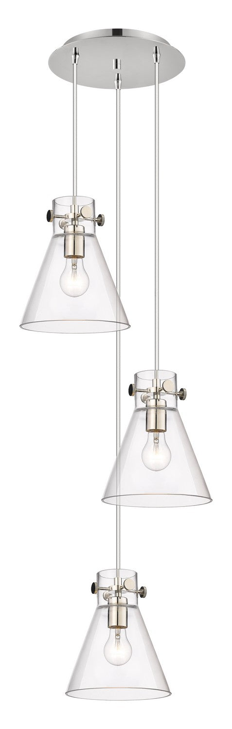 Innovations - 113-410-1PS-PN-G411-8CL - Four Light Pendant - Downtown Urban - Polished Nickel