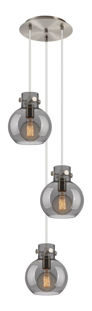 Innovations - 113-410-1PS-SN-G410-8SM - Five Light Pendant - Newton - Brushed Satin Nickel