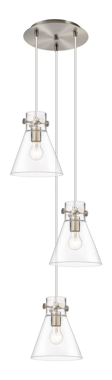 Innovations - 113-410-1PS-SN-G411-8CL - One Light Pendant - Downtown Urban - Brushed Satin Nickel