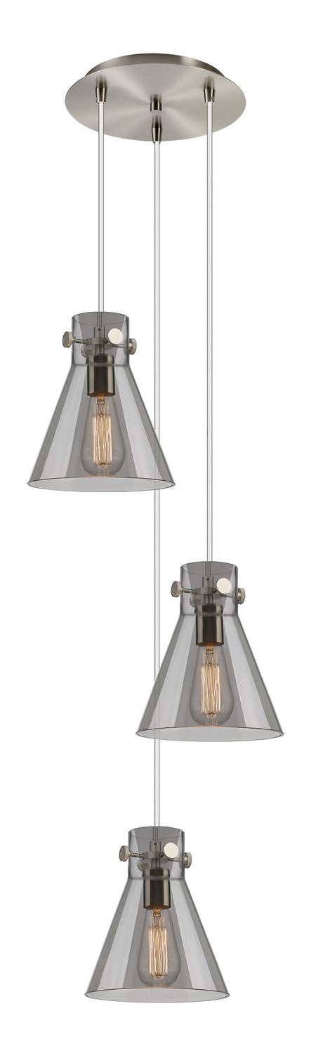 Innovations - 113-410-1PS-SN-G411-8SM - Eight Light Pendant - Downtown Urban - Brushed Satin Nickel