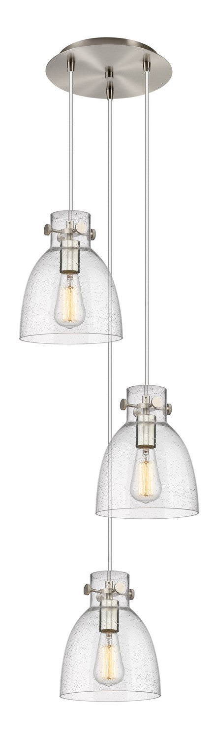 Innovations - 113-410-1PS-SN-G412-8SDY - Seven Light Pendant - Downtown Urban - Brushed Satin Nickel