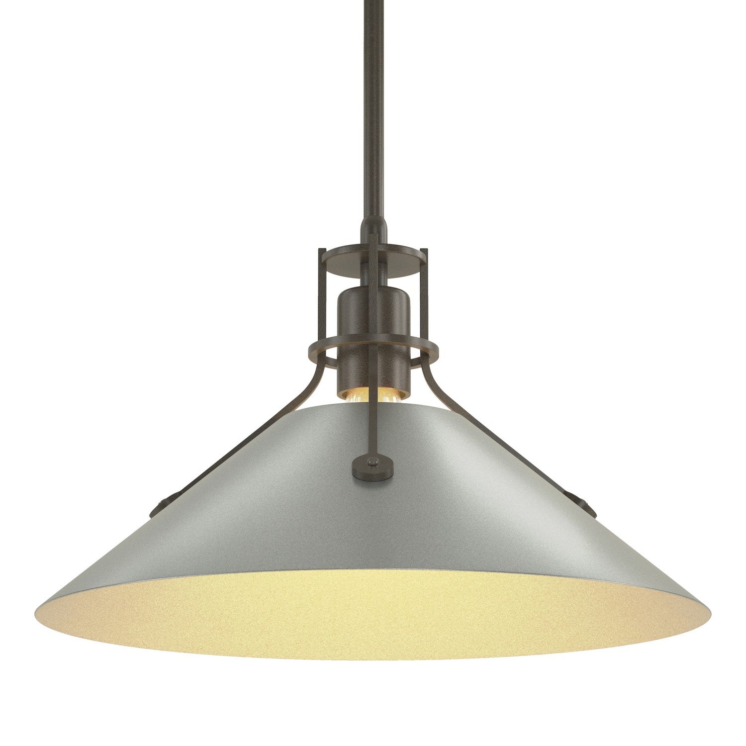 Hubbardton Forge - 134550-SKT-MULT-07-82 - Henry Medium Steel Shade Pendant - Henry - Dark Smoke