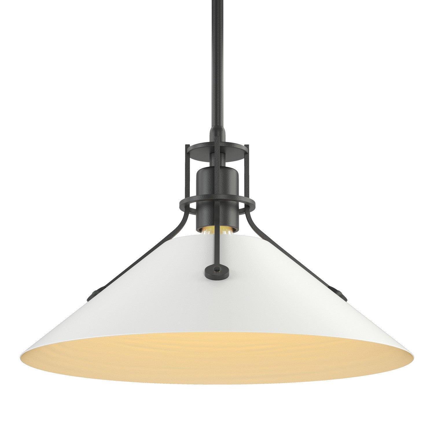 Hubbardton Forge - 134550-SKT-MULT-10-02 - Henry Medium Steel Shade Pendant - Henry - Black