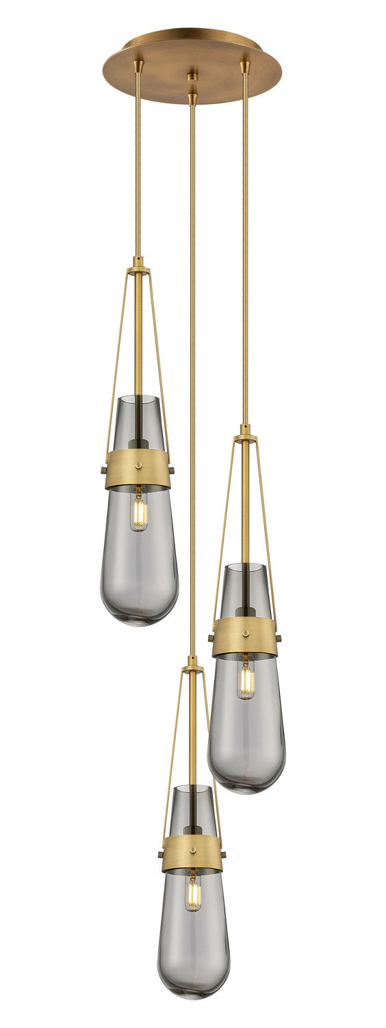 Innovations - 113-452-1P-BB-G452-4SM - LED Pendant - Downtown Urban - Brushed Brass