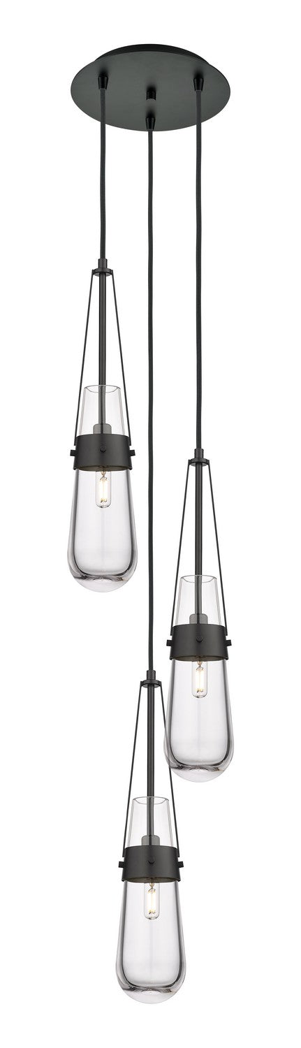 Innovations - 113-452-1P-BK-G452-4CL - LED Pendant - Downtown Urban - Matte Black