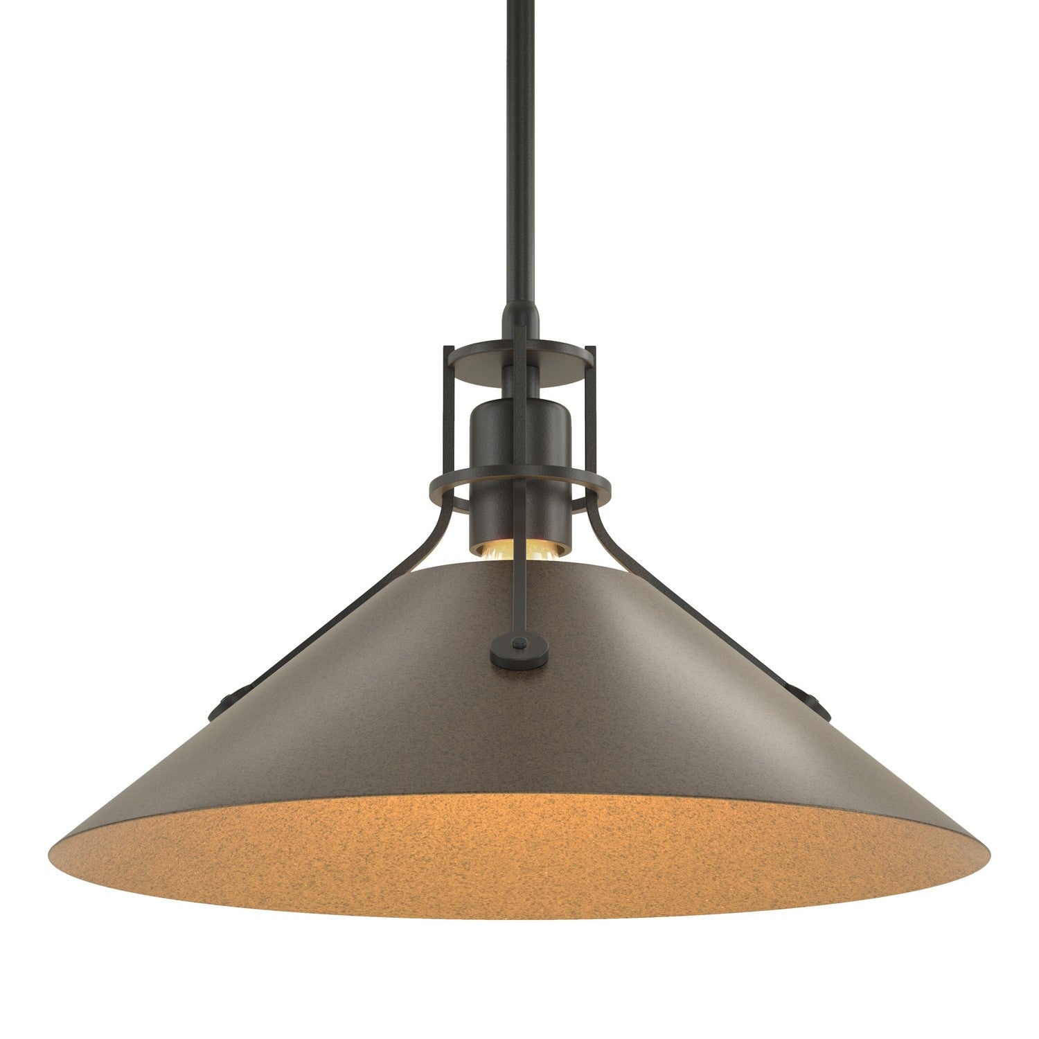 Hubbardton Forge - 134550-SKT-MULT-10-05 - Henry Medium Steel Shade Pendant - Henry - Black