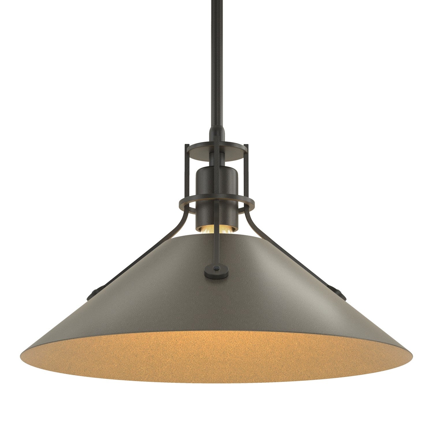 Hubbardton Forge - 134550-SKT-MULT-10-07 - Henry Medium Steel Shade Pendant - Henry - Black