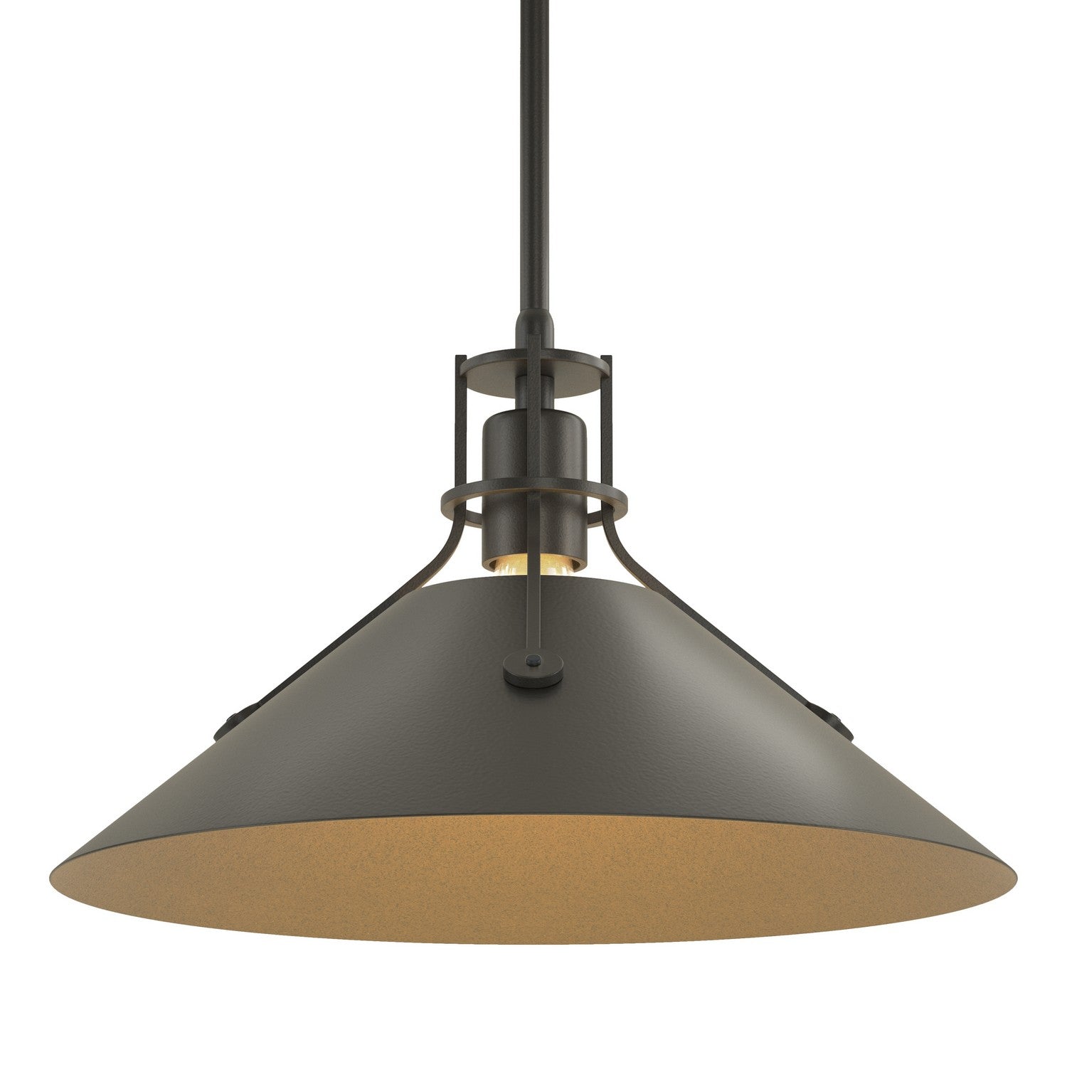 Hubbardton Forge - 134550-SKT-MULT-10-10 - Henry Medium Steel Shade Pendant - Henry - Black