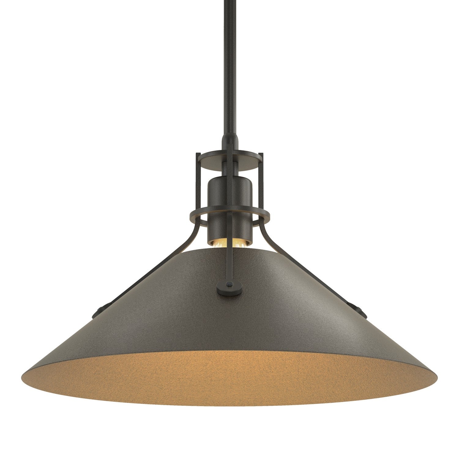 Hubbardton Forge - 134550-SKT-MULT-10-14 - Henry Medium Steel Shade Pendant - Henry - Black