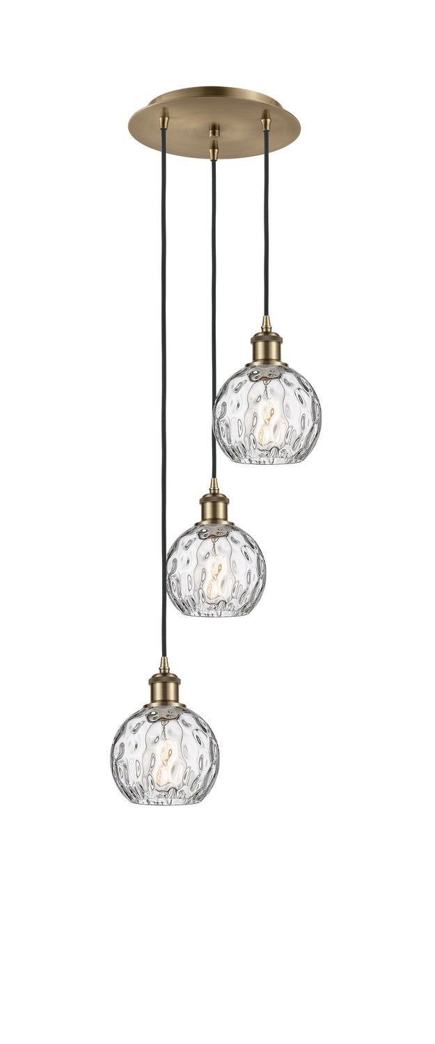 Innovations - 113B-3P-AB-G1215-6 - Three Light Pendant - Ballston - Antique Brass