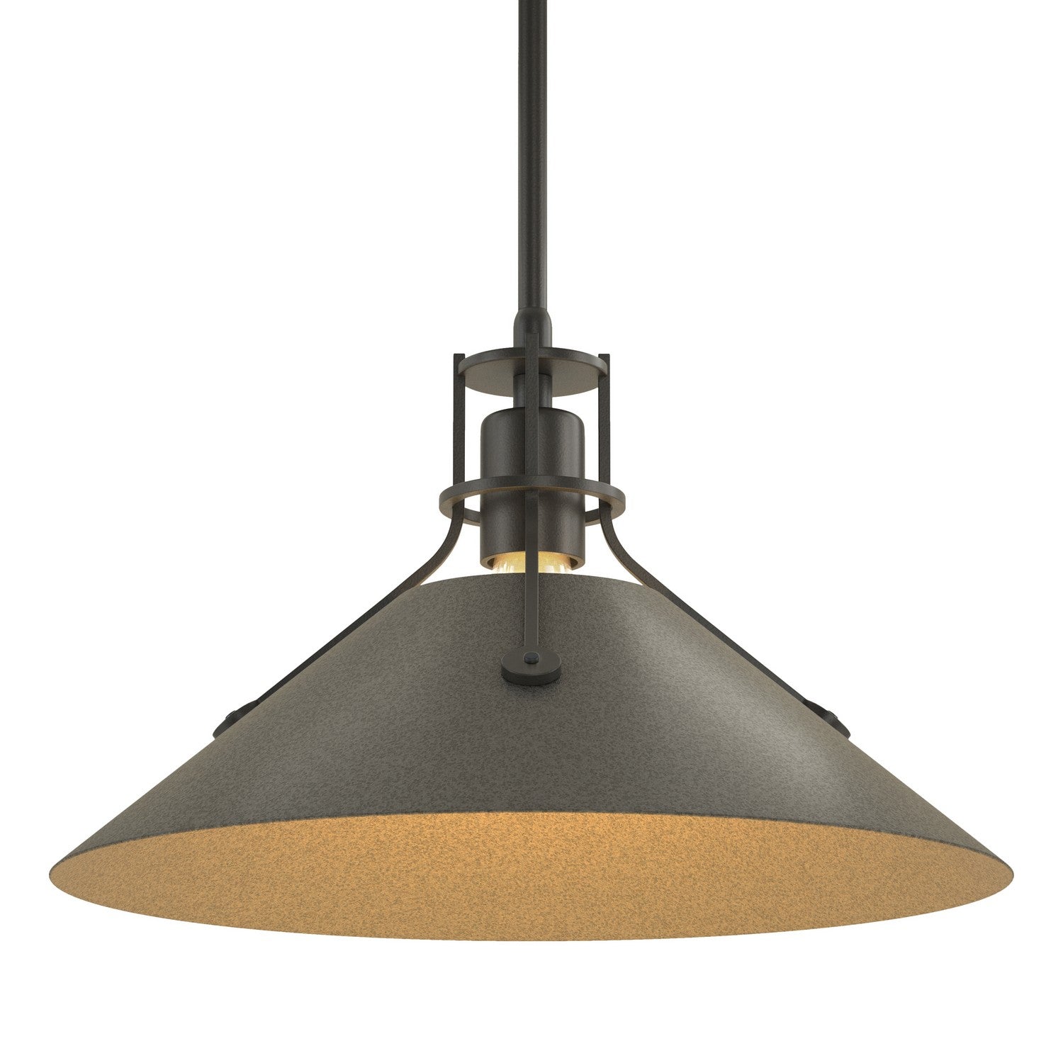 Hubbardton Forge - 134550-SKT-MULT-10-20 - Henry Medium Steel Shade Pendant - Henry - Black