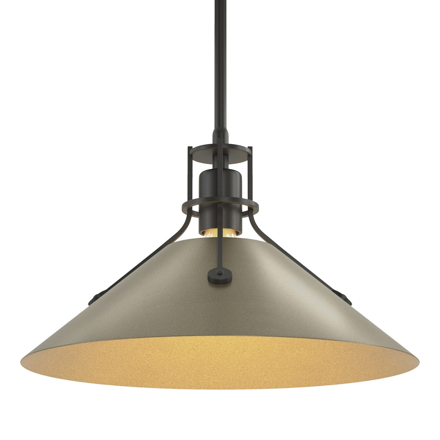 Hubbardton Forge - 134550-SKT-MULT-10-84 - Henry Medium Steel Shade Pendant - Henry - Black