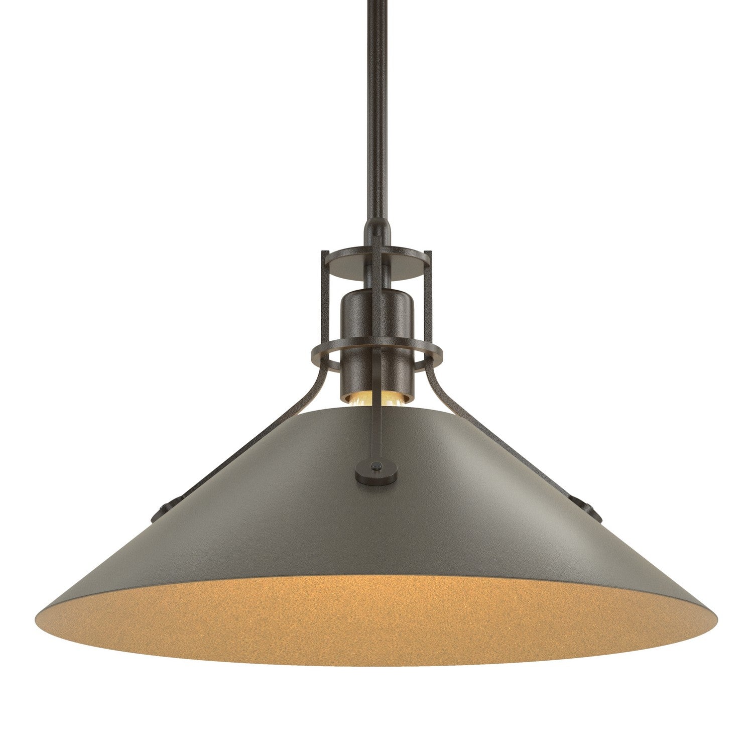 Hubbardton Forge - 134550-SKT-MULT-14-07 - Henry Medium Steel Shade Pendant - Henry - Oil Rubbed Bronze