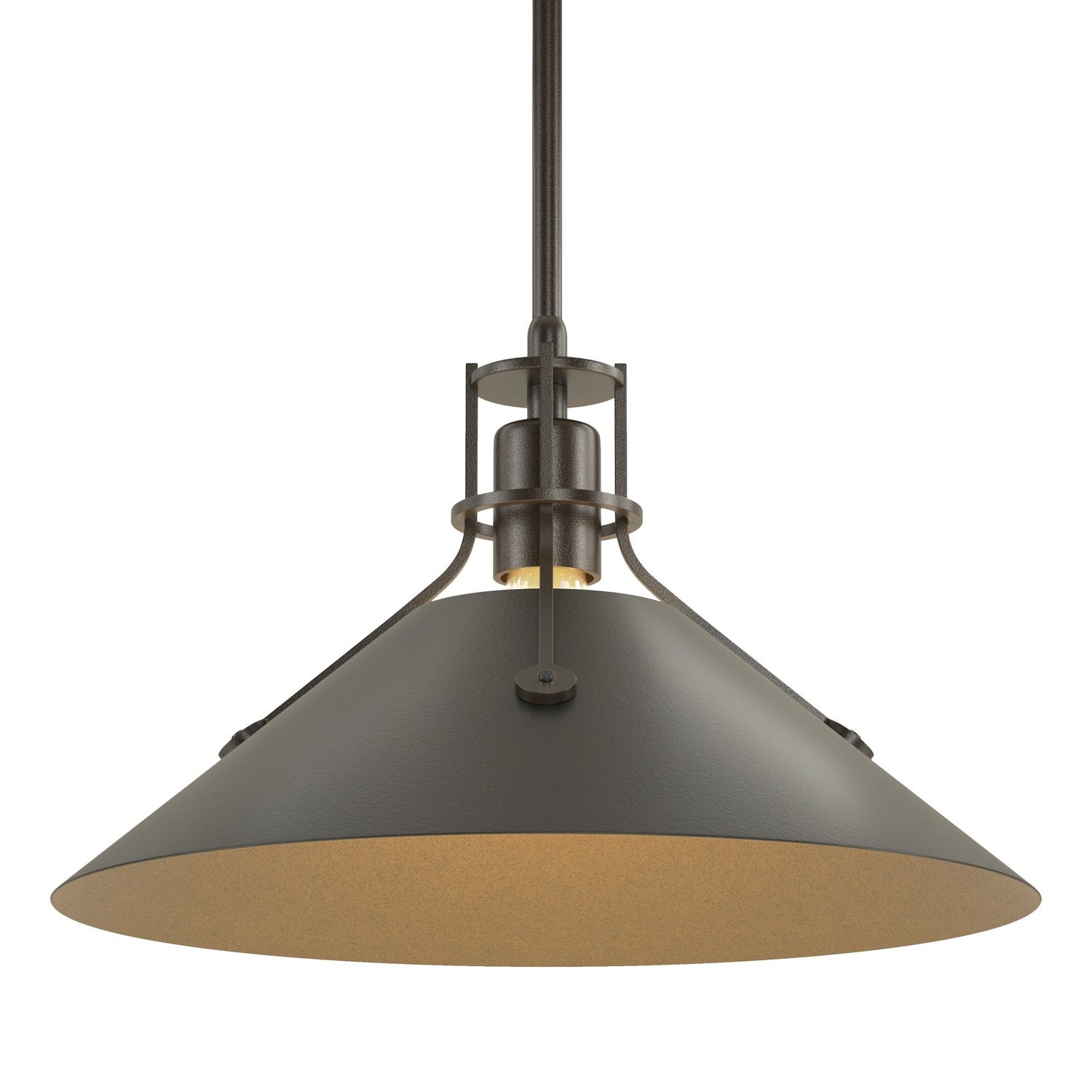 Hubbardton Forge - 134550-SKT-MULT-14-10 - Henry Medium Steel Shade Pendant - Henry - Oil Rubbed Bronze