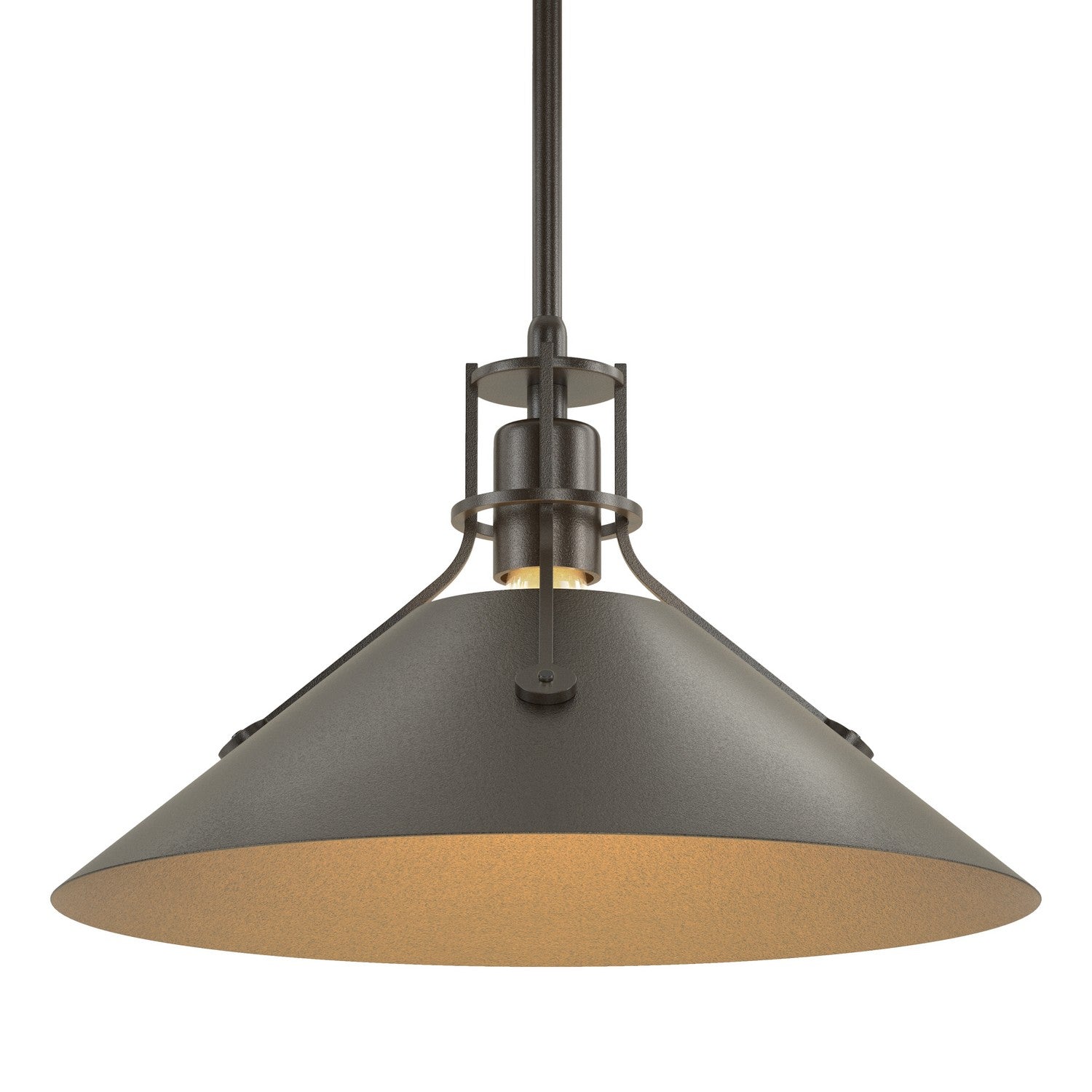 Hubbardton Forge - 134550-SKT-MULT-14-14 - Henry Medium Steel Shade Pendant - Henry - Oil Rubbed Bronze