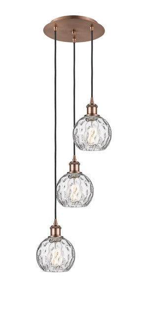 Innovations - 113B-3P-AC-G1215-6 - Three Light Pendant - Ballston - Antique Copper