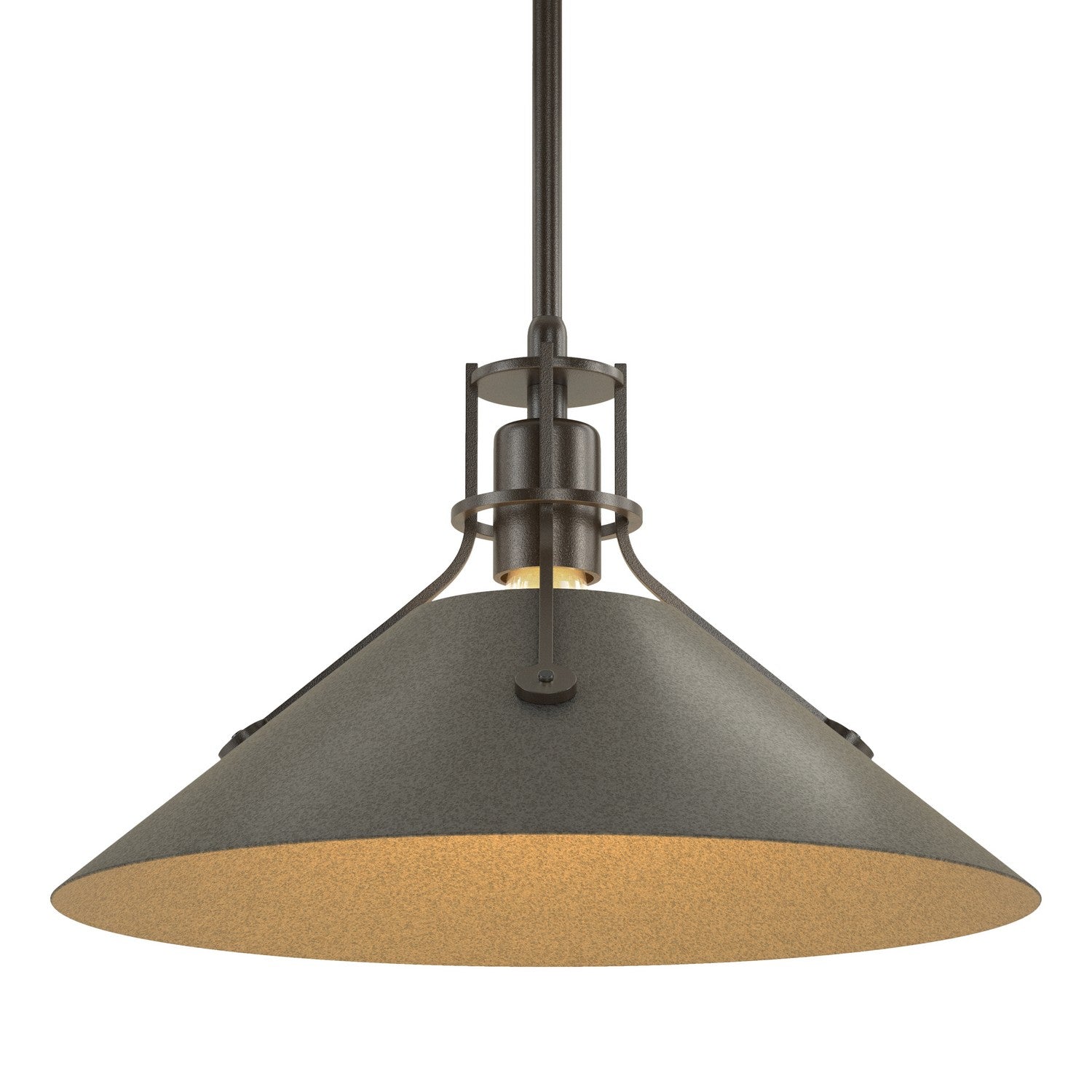 Hubbardton Forge - 134550-SKT-MULT-14-20 - Henry Medium Steel Shade Pendant - Henry - Oil Rubbed Bronze