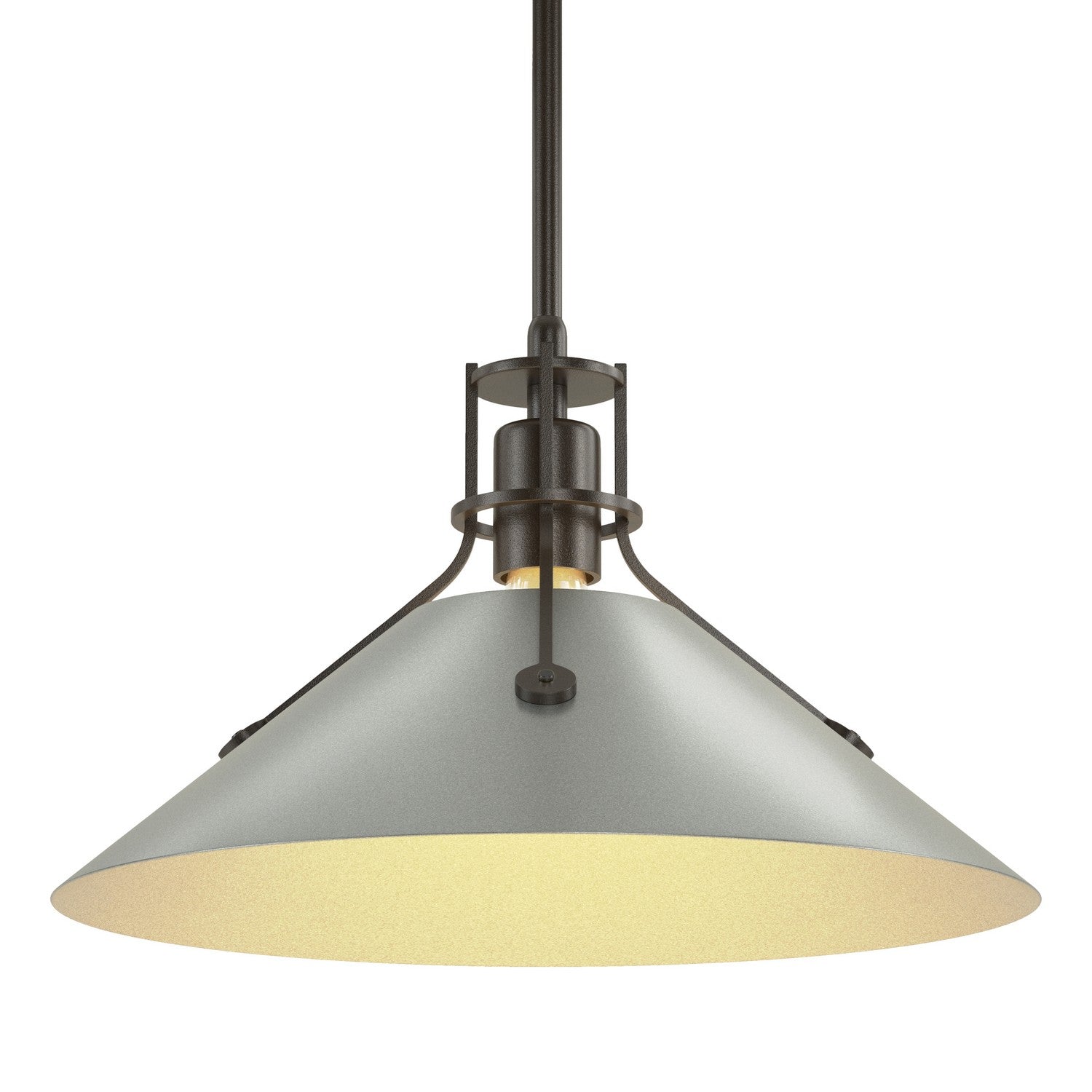 Hubbardton Forge - 134550-SKT-MULT-14-82 - Henry Medium Steel Shade Pendant - Henry - Oil Rubbed Bronze