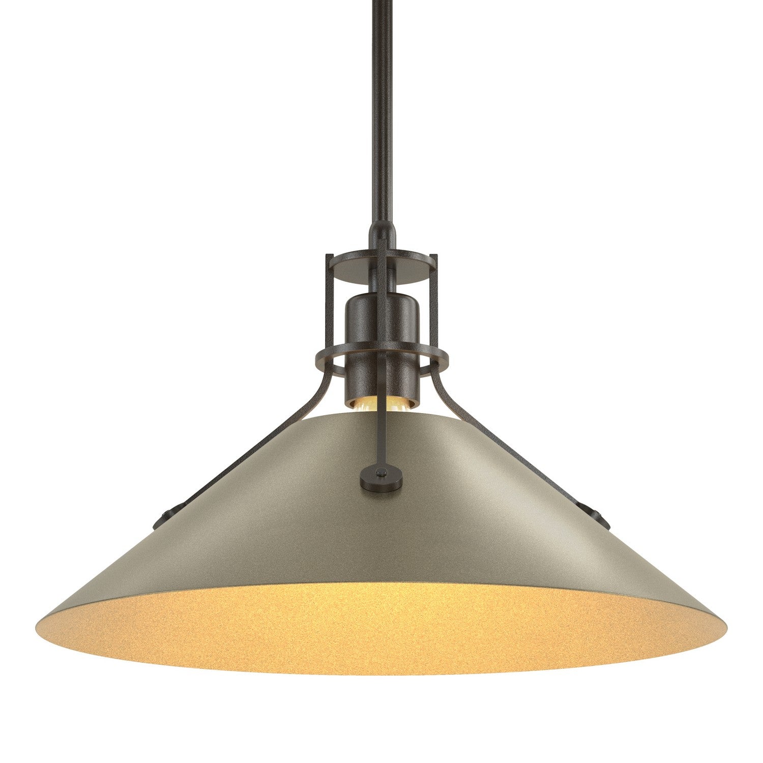 Hubbardton Forge - 134550-SKT-MULT-14-84 - Henry Medium Steel Shade Pendant - Henry - Oil Rubbed Bronze