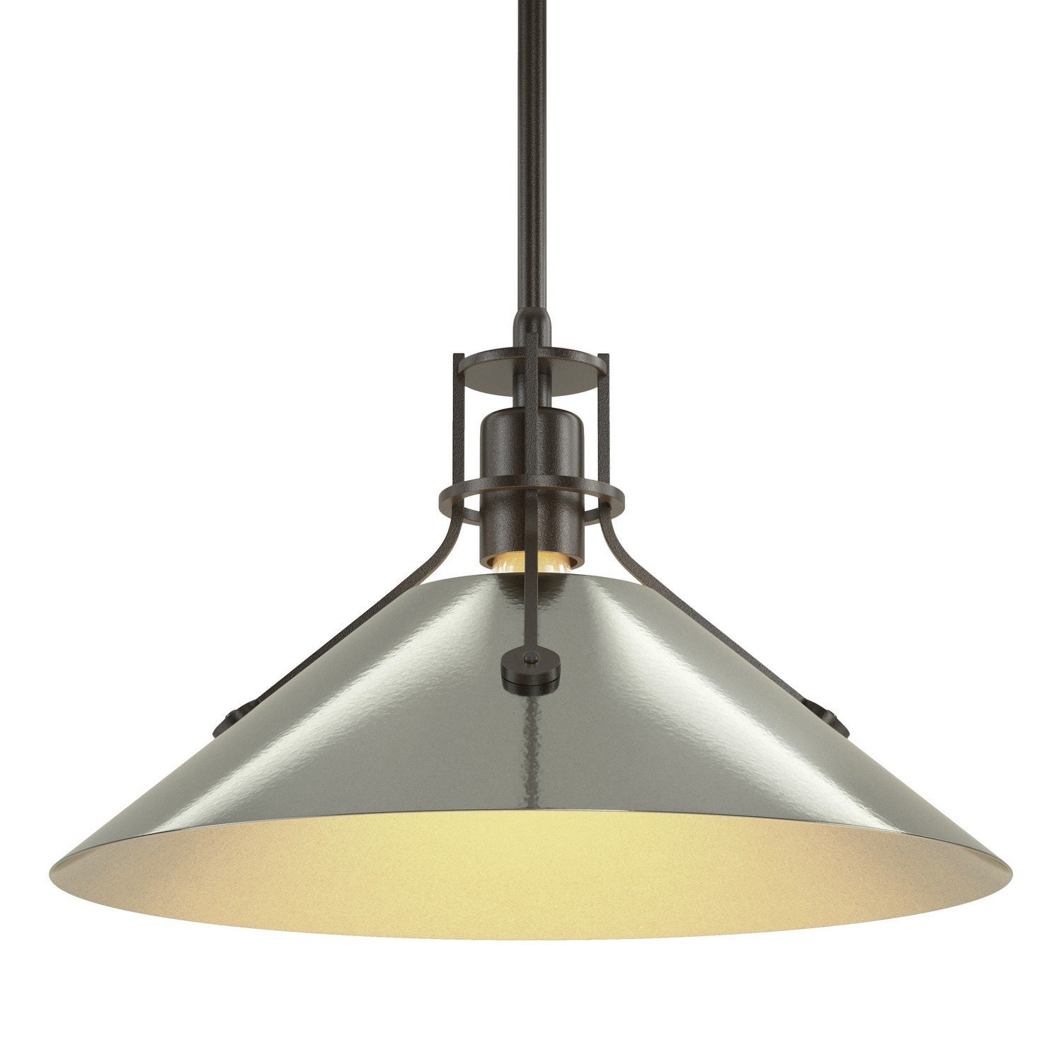 Hubbardton Forge - 134550-SKT-MULT-14-85 - Henry Medium Steel Shade Pendant - Henry - Oil Rubbed Bronze