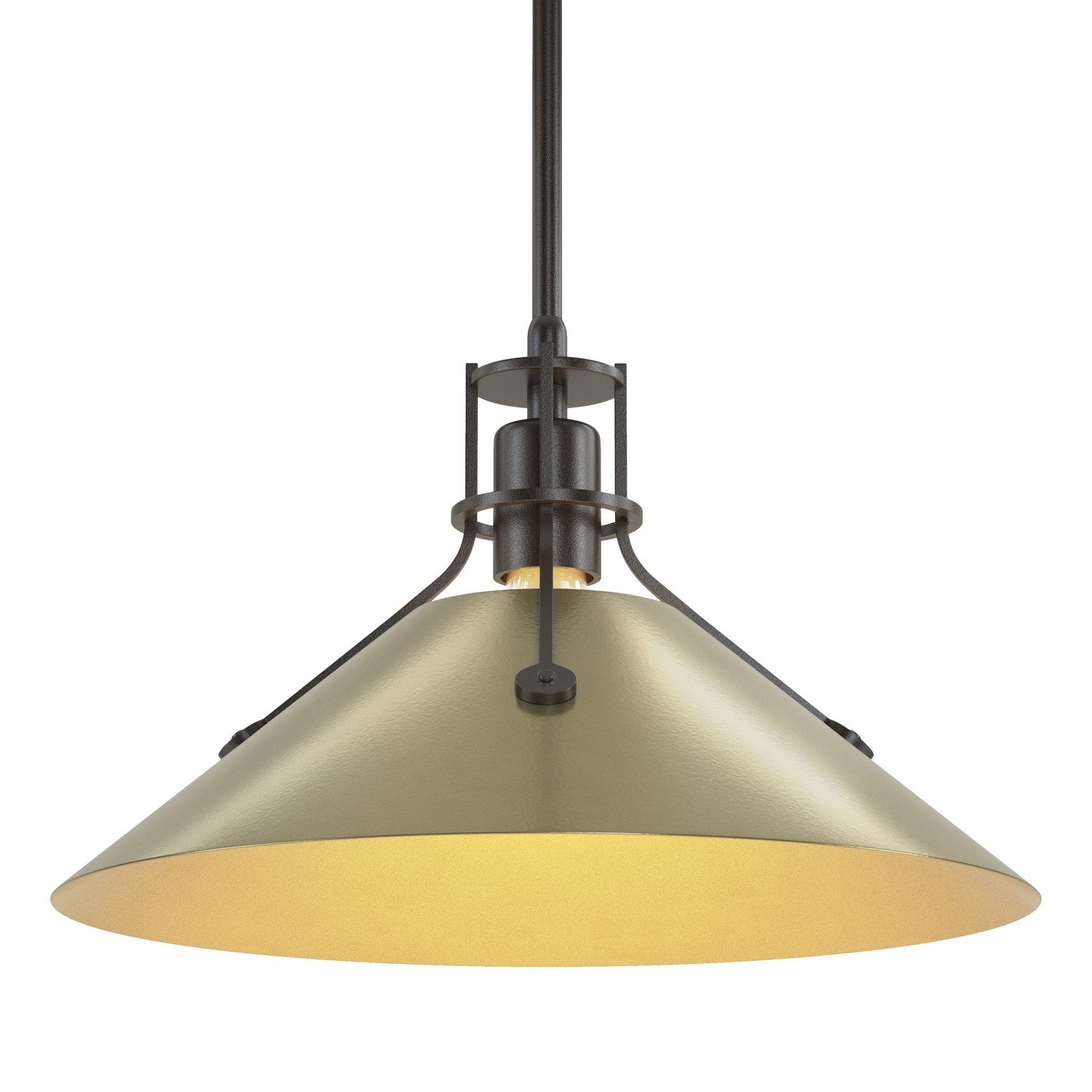 Hubbardton Forge - 134550-SKT-MULT-14-86 - Henry Medium Steel Shade Pendant - Henry - Oil Rubbed Bronze