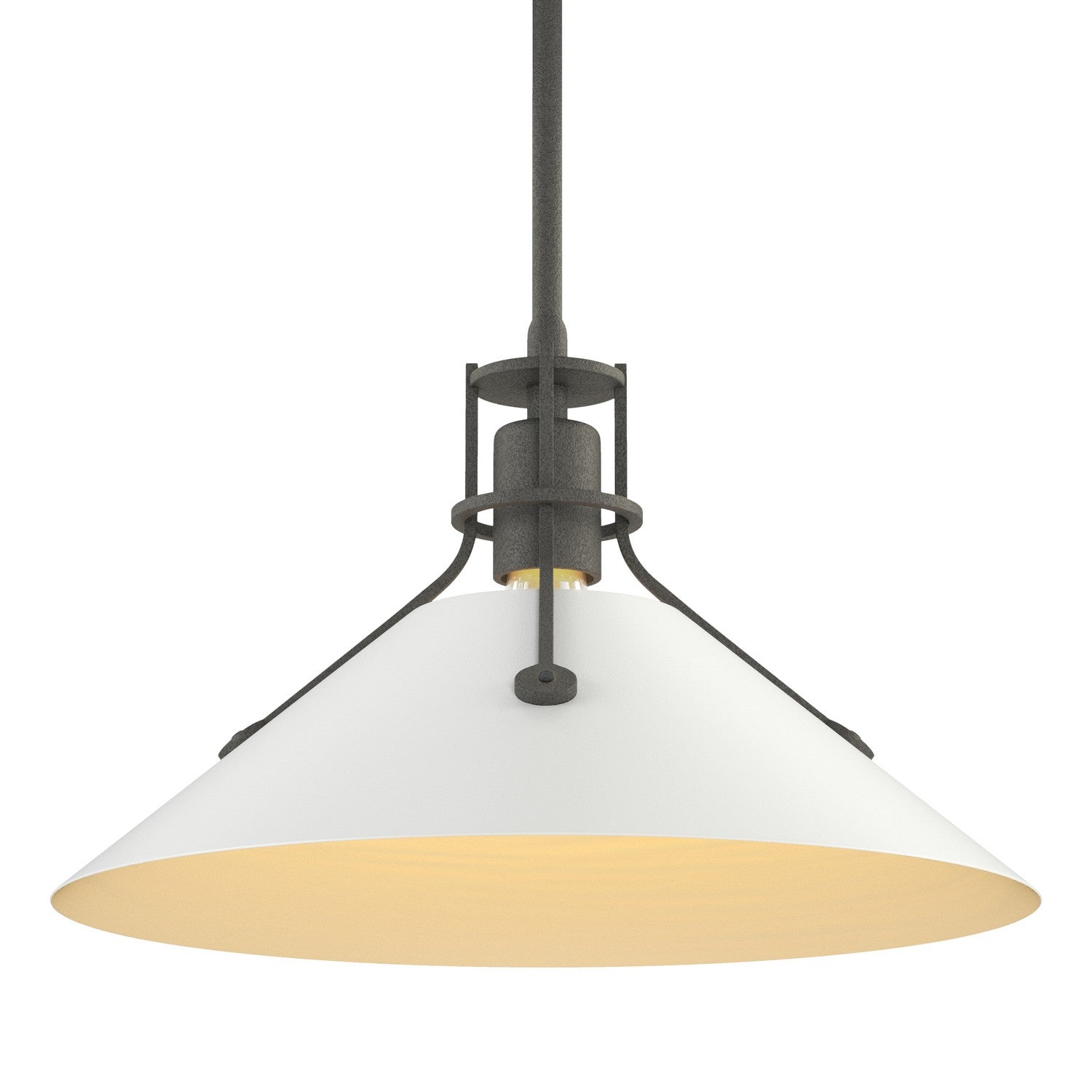 Hubbardton Forge - 134550-SKT-MULT-20-02 - Henry Medium Steel Shade Pendant - Henry - Natural Iron