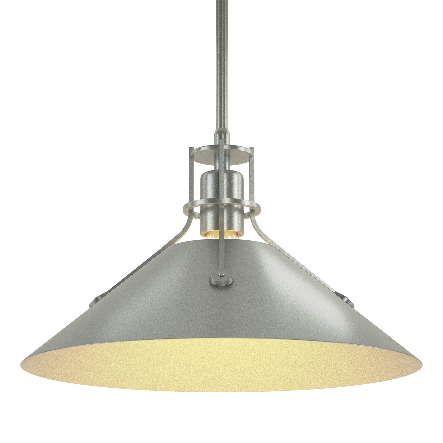 Hubbardton Forge - 134550-SKT-MULT-82-82 - Henry Medium Steel Shade Pendant - Henry - Vintage Platinum