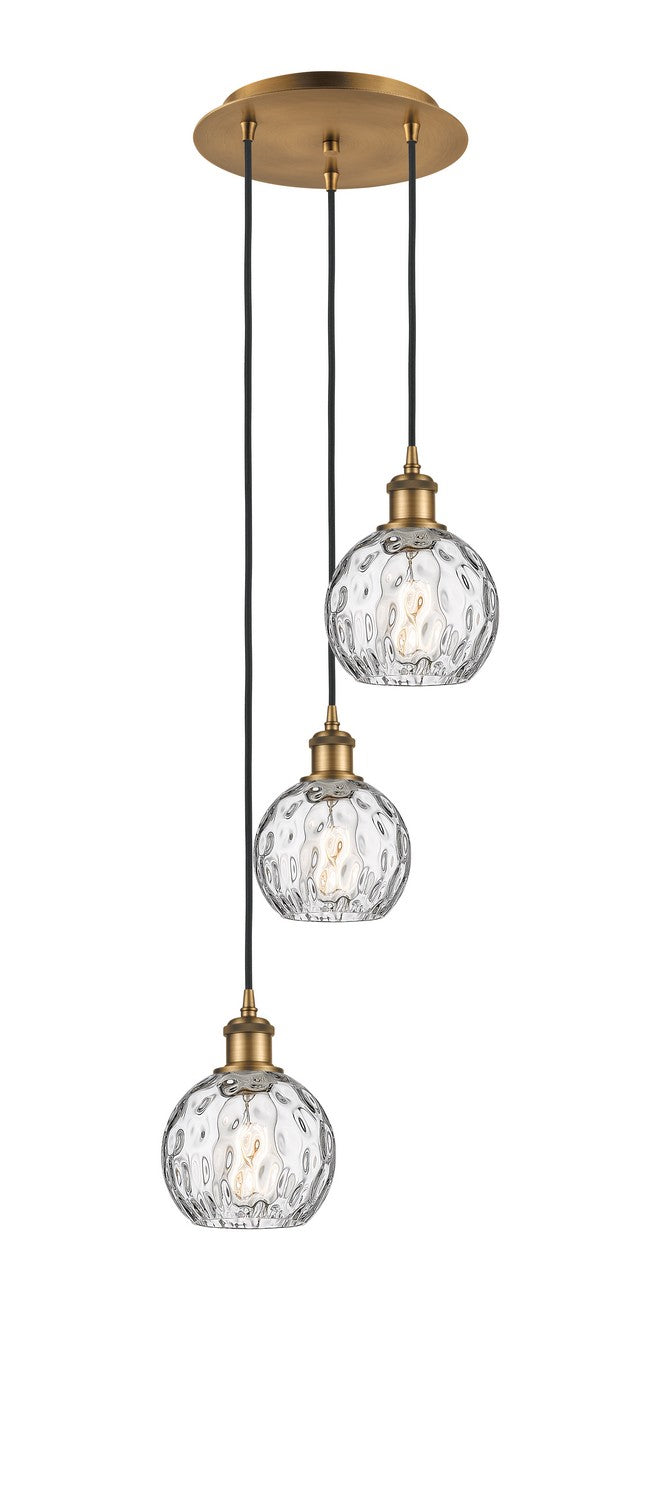 Innovations - 113B-3P-BB-G1215-6 - Three Light Pendant - Ballston - Brushed Brass