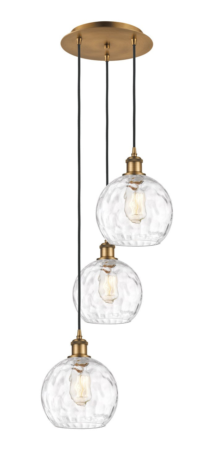 Innovations - 113B-3P-BB-G1215-8 - Three Light Pendant - Ballston - Brushed Brass