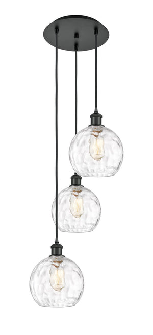 Innovations - 113B-3P-BK-G1215-8 - Three Light Pendant - Ballston - Matte Black