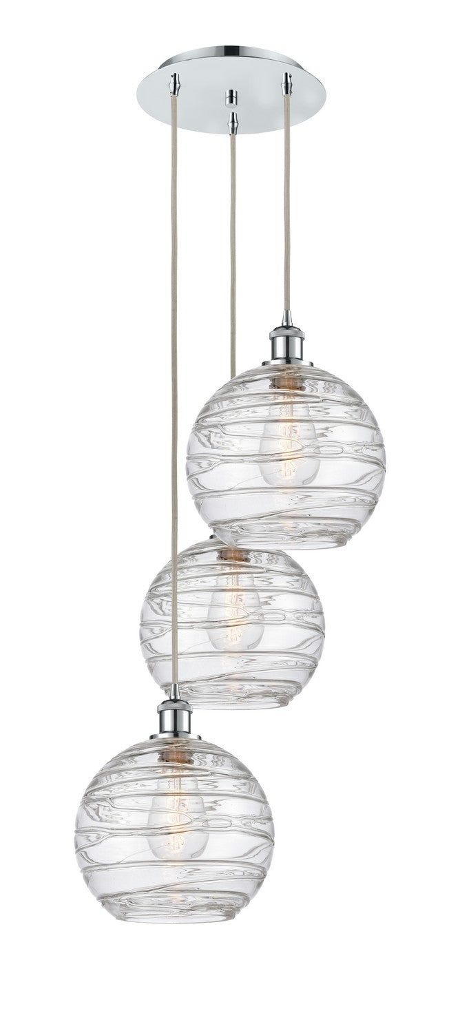 Innovations - 113B-3P-PC-G1213-10 - Three Light Pendant - Ballston - Polished Chrome