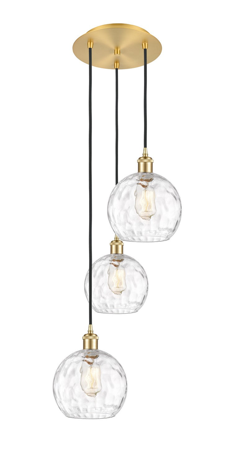 Innovations - 113B-3P-SG-G1215-8 - Three Light Pendant - Ballston - Satin Gold