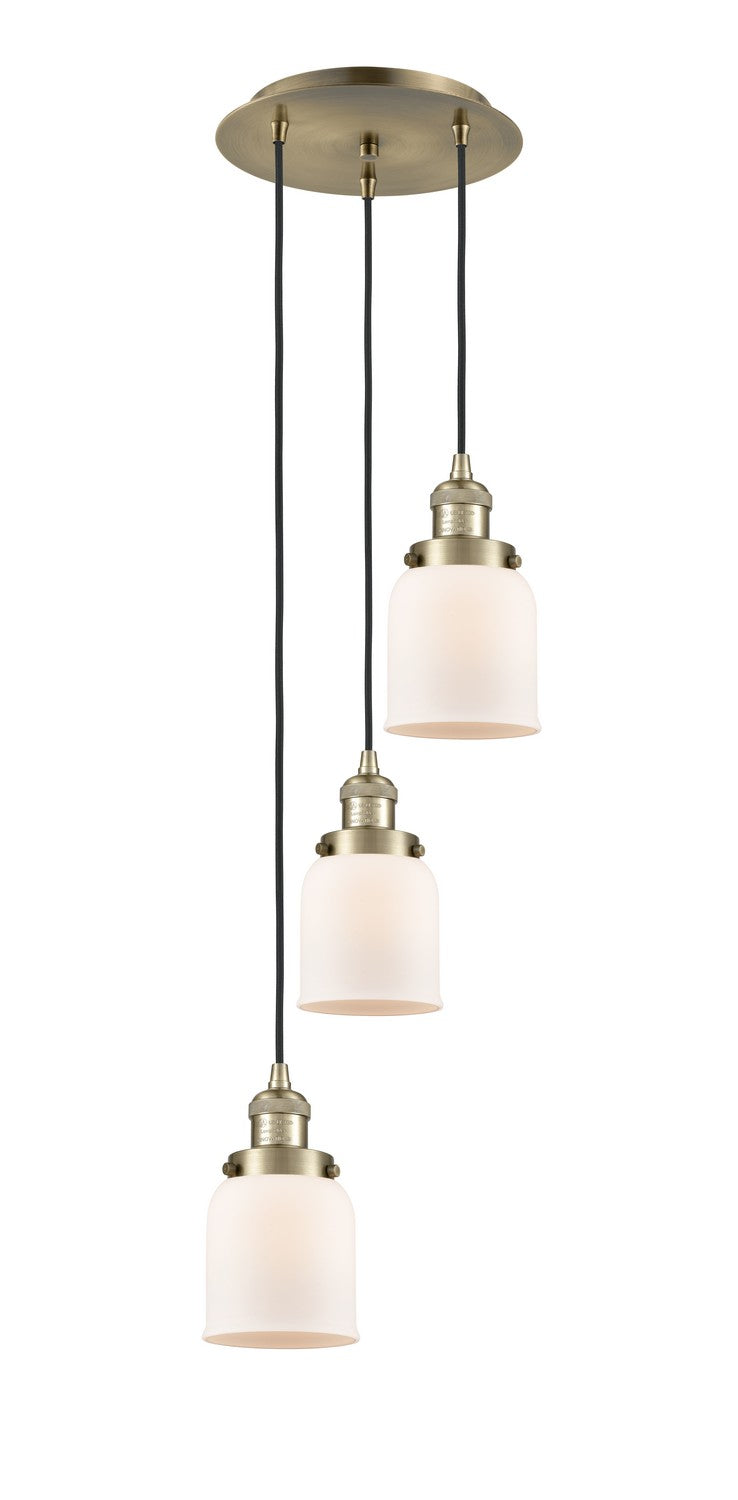 Innovations - 113F-3P-AB-G51 - Three Light Pendant - Franklin Restoration - Antique Brass