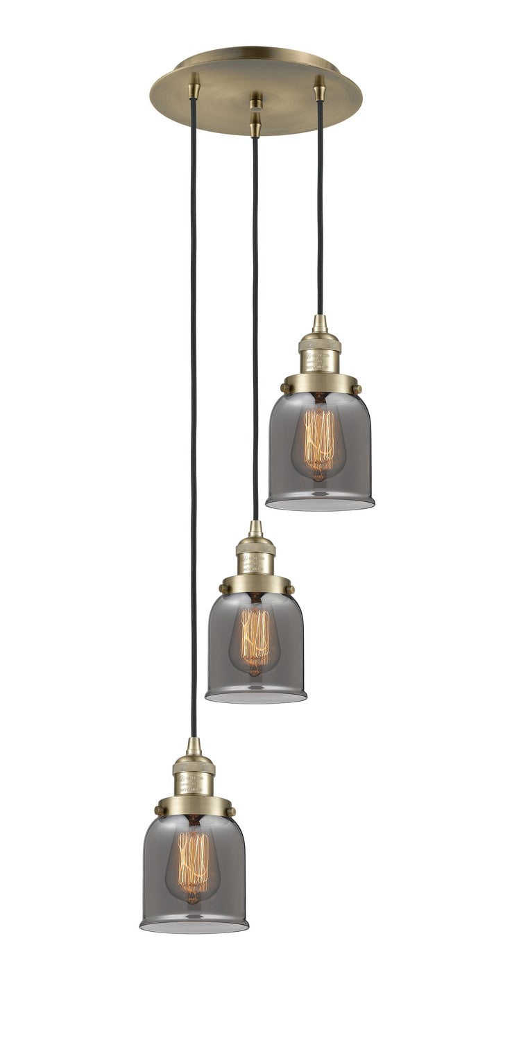 Innovations - 113F-3P-AB-G53 - Three Light Pendant - Franklin Restoration - Antique Brass