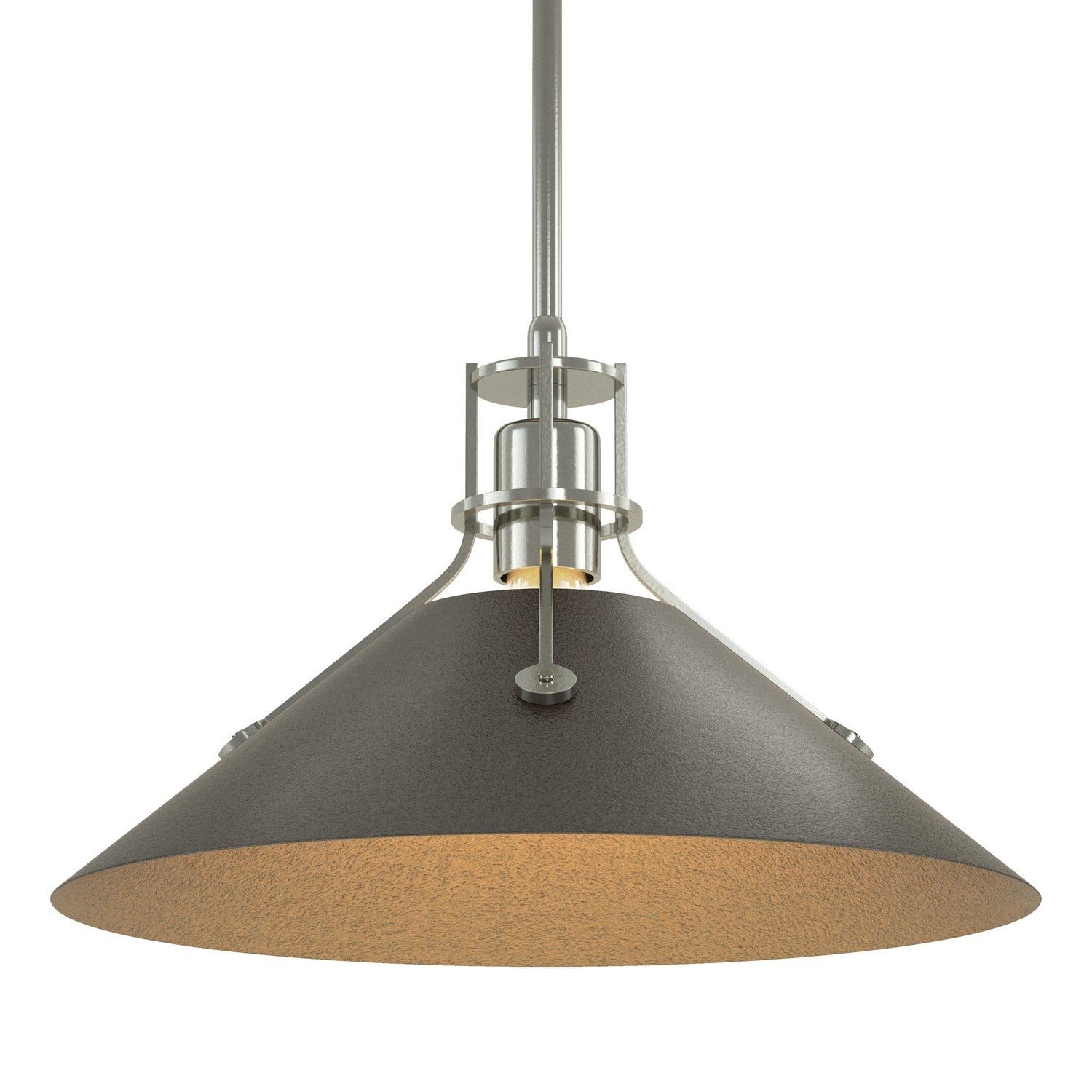 Hubbardton Forge - 134550-SKT-MULT-85-14 - Henry Medium Steel Shade Pendant - Henry - Sterling