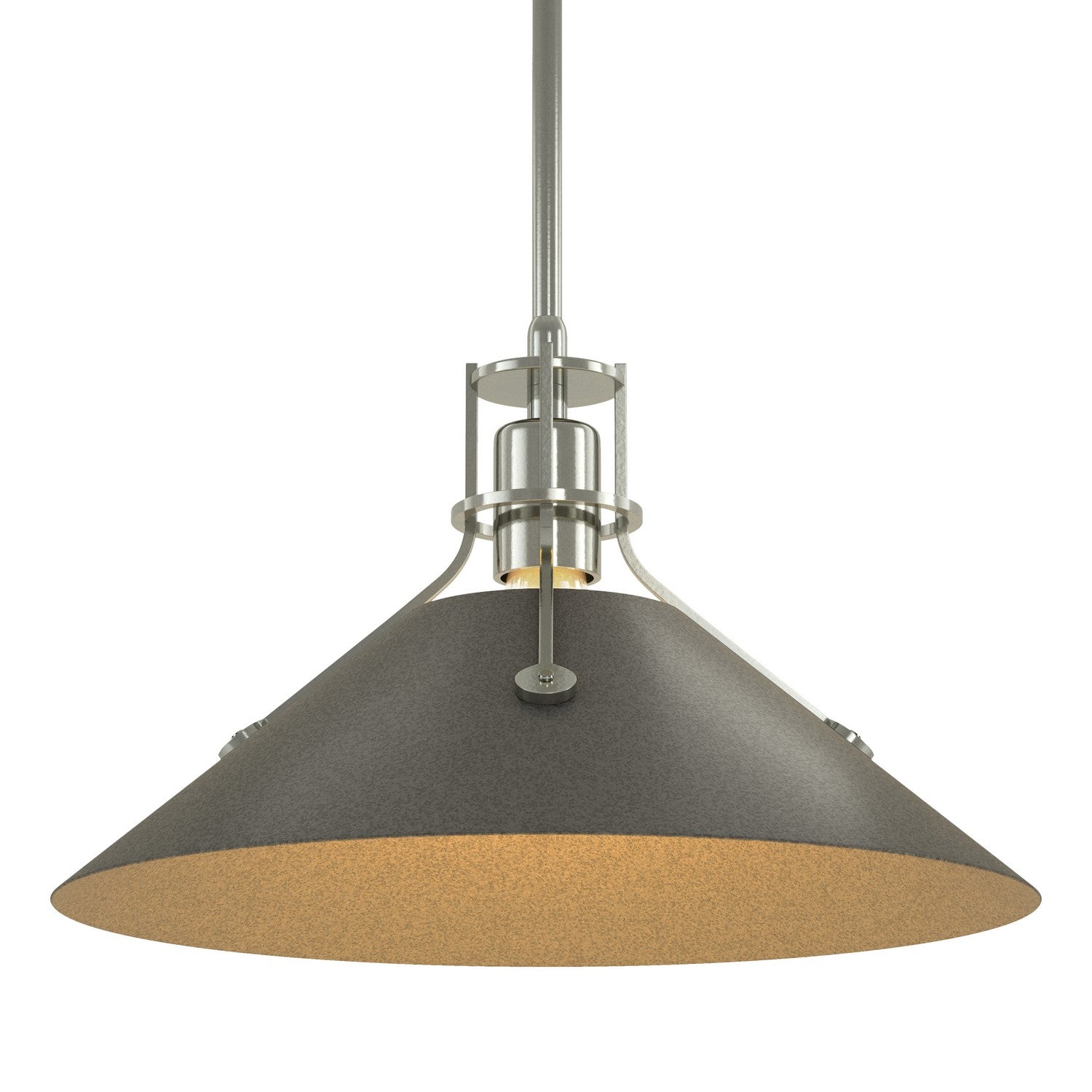 Hubbardton Forge - 134550-SKT-MULT-85-20 - Henry Medium Steel Shade Pendant - Henry - Sterling
