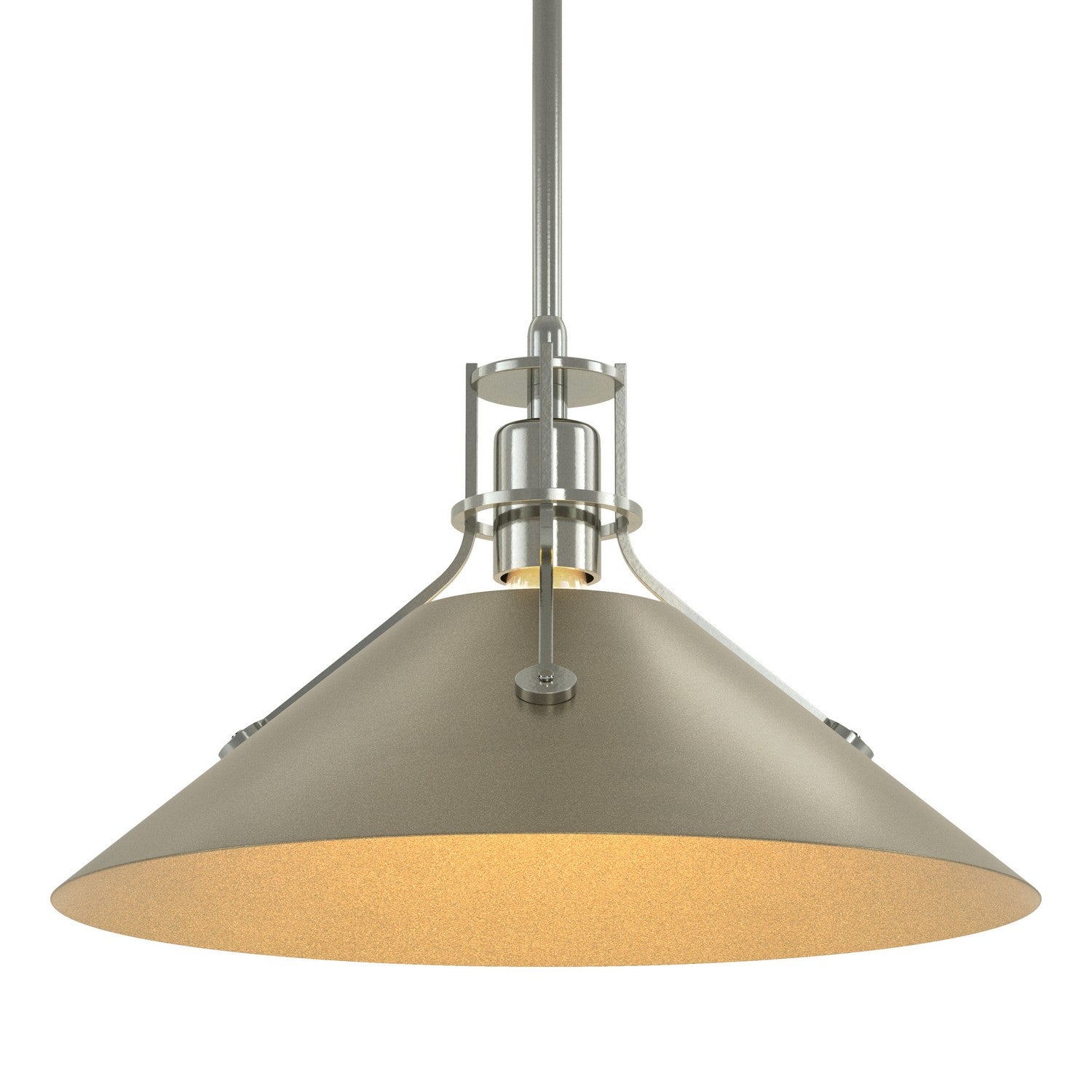 Hubbardton Forge - 134550-SKT-MULT-85-84 - Henry Medium Steel Shade Pendant - Henry - Sterling