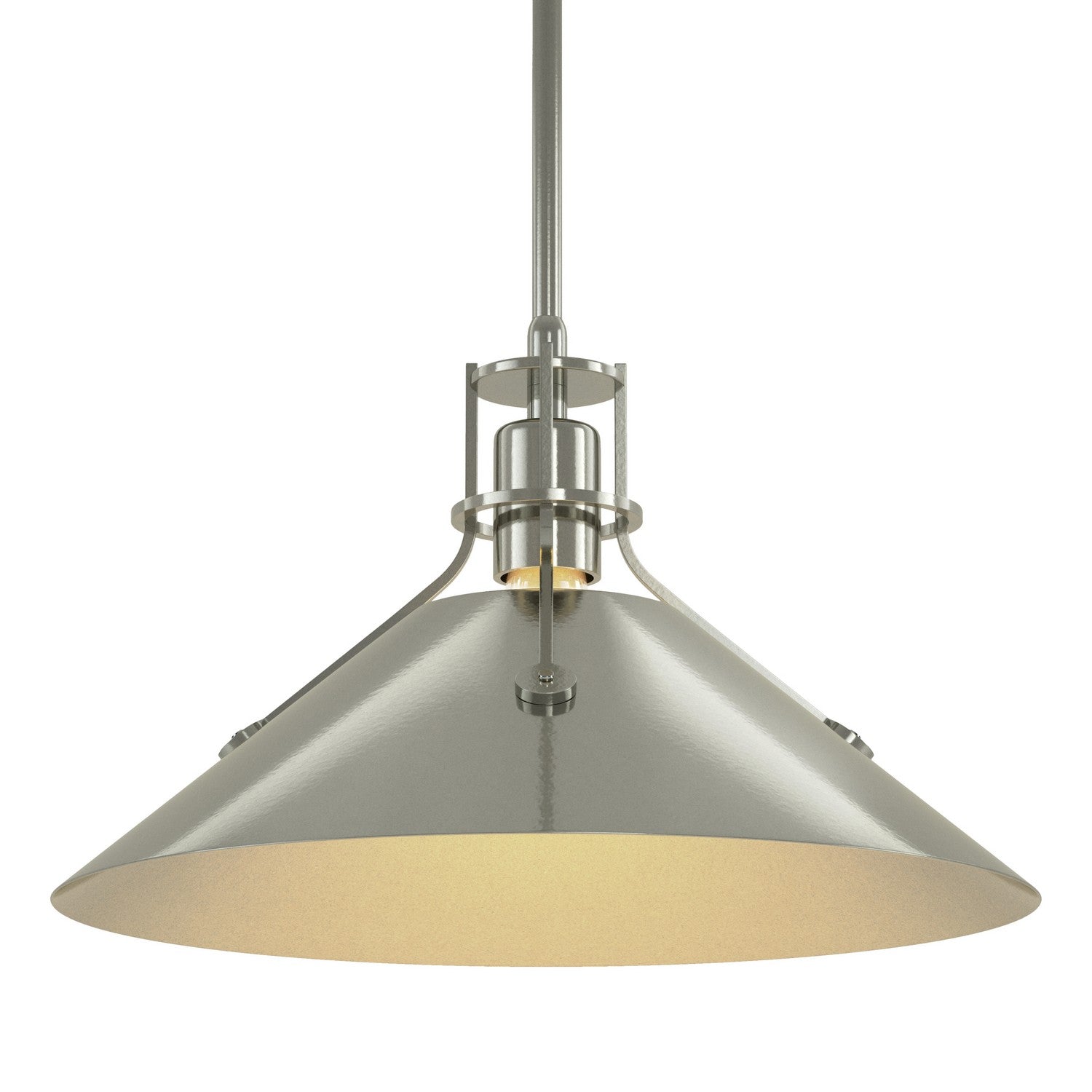 Hubbardton Forge - 134550-SKT-MULT-85-85 - Henry Medium Steel Shade Pendant - Henry - Sterling