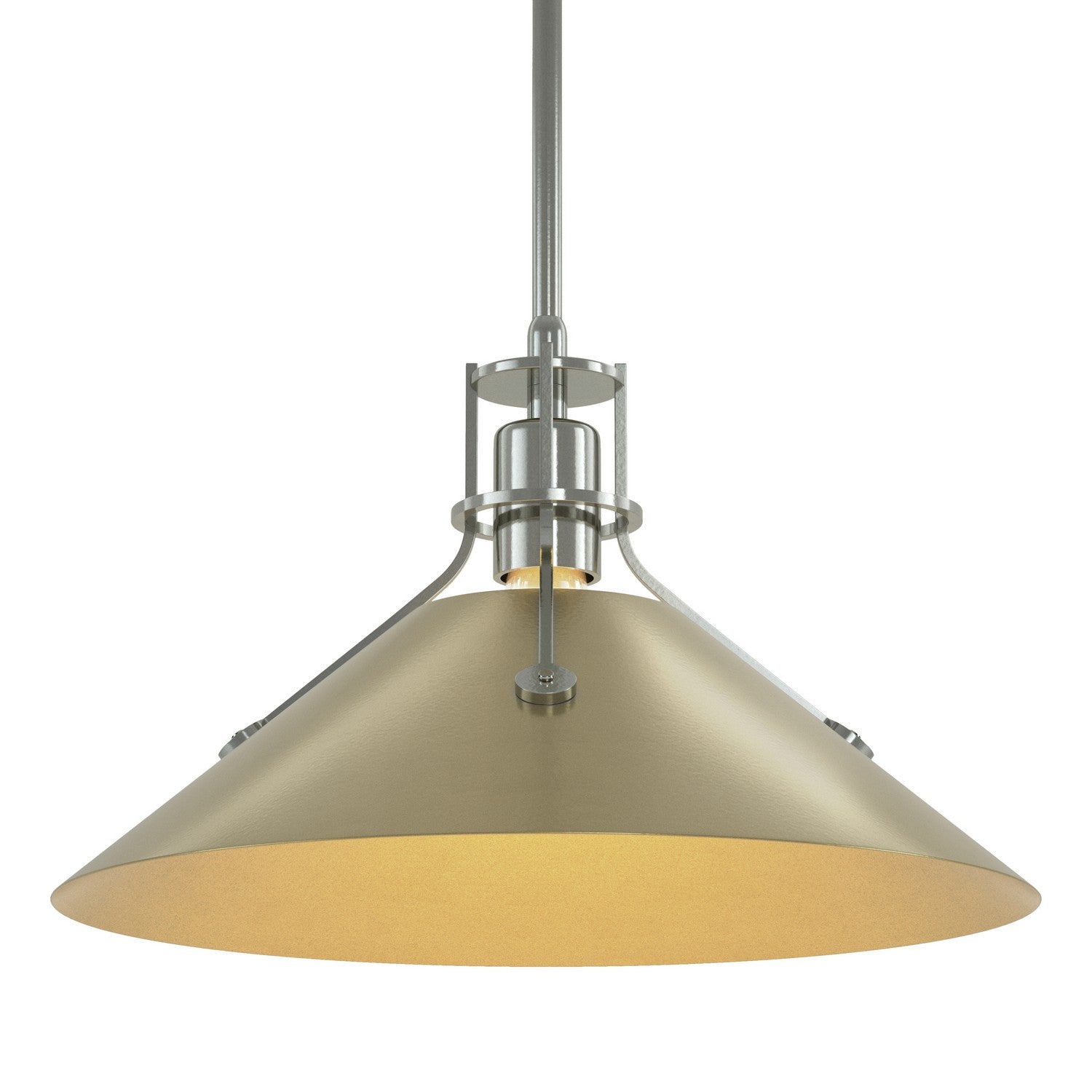 Hubbardton Forge - 134550-SKT-MULT-85-86 - Henry Medium Steel Shade Pendant - Henry - Sterling
