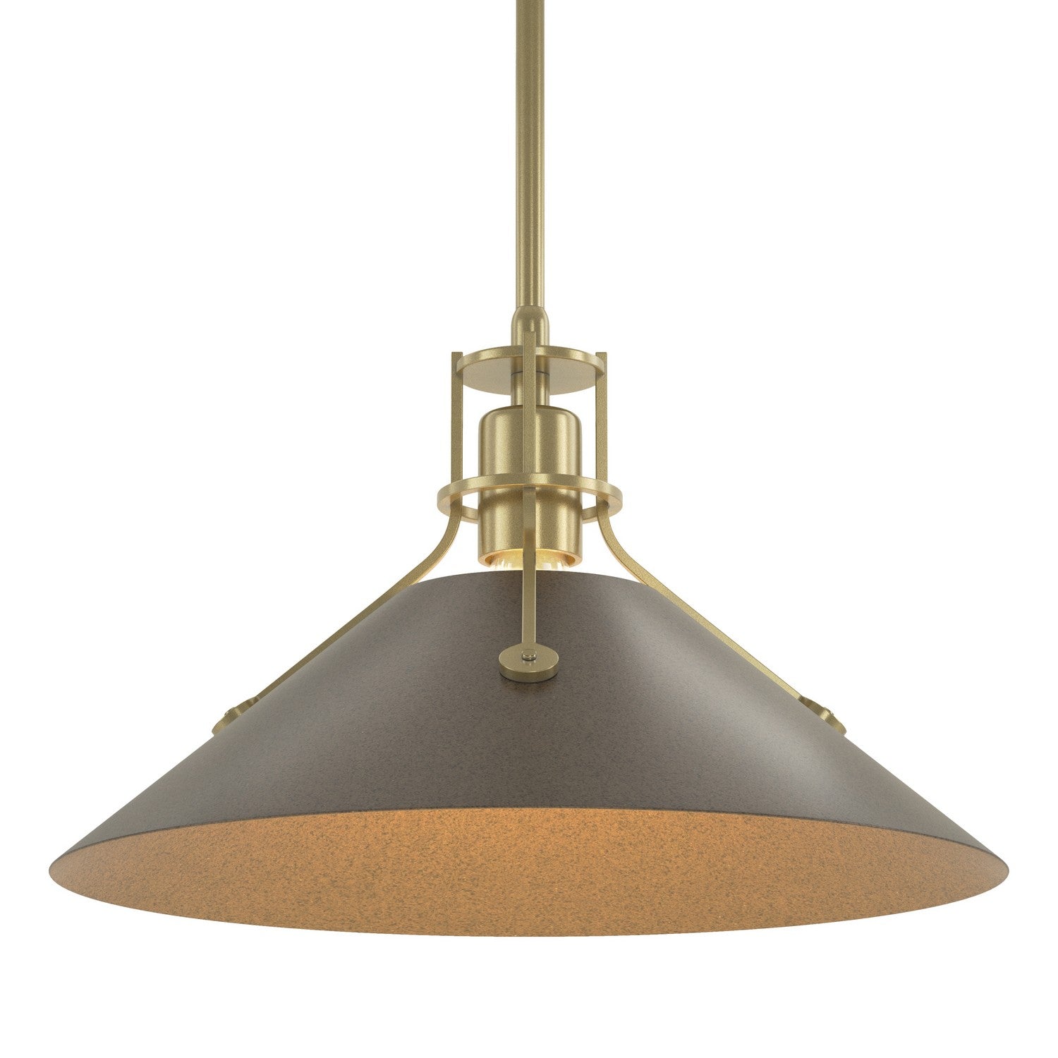 Hubbardton Forge - 134550-SKT-MULT-86-05 - Henry Medium Steel Shade Pendant - Henry - Modern Brass