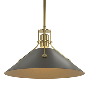 Hubbardton Forge - 134550-SKT-MULT-86-10 - One Light Pendant - Henry - Modern Brass