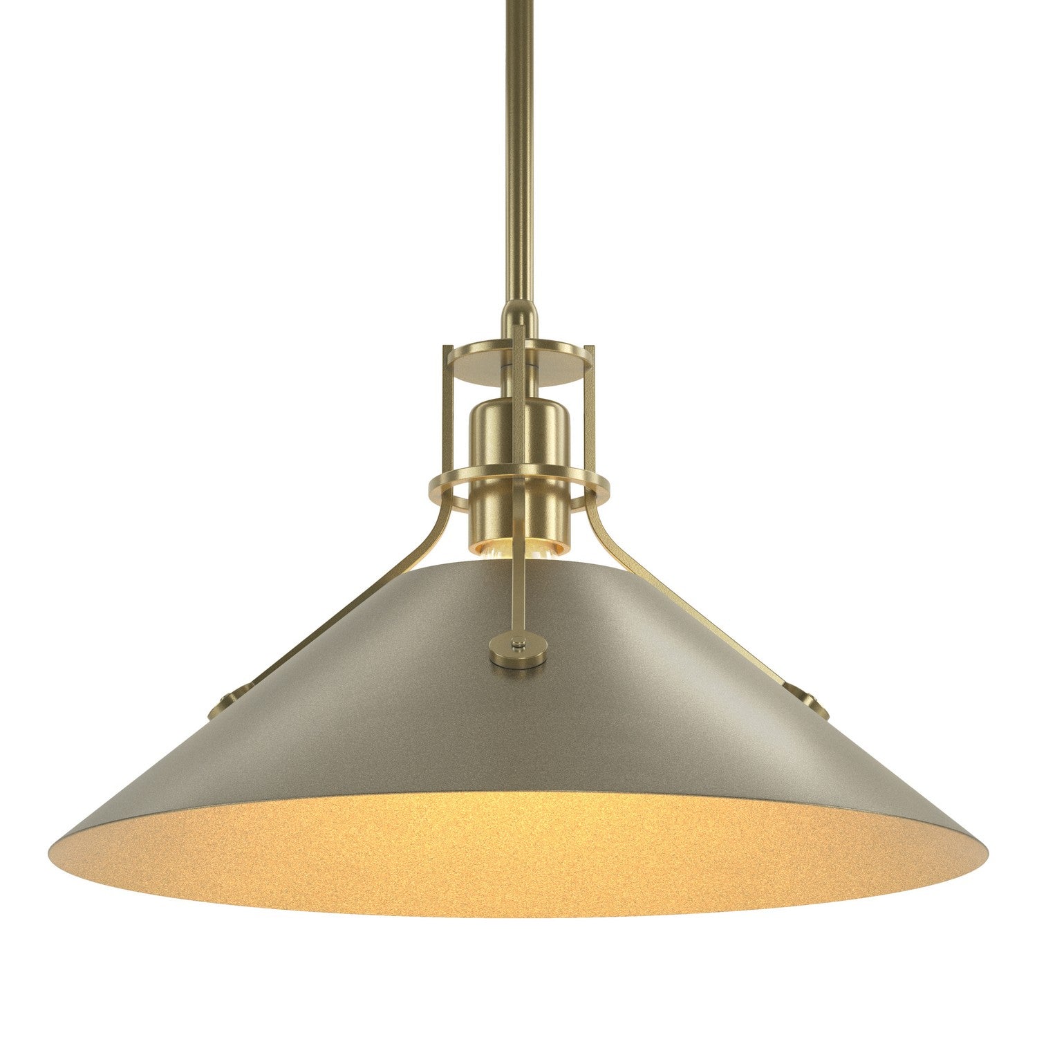 Hubbardton Forge - 134550-SKT-MULT-86-84 - Henry Medium Steel Shade Pendant - Henry - Modern Brass